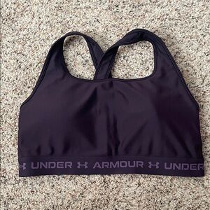 Under Armour Women's Purple compression Sports Bra
